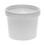 Pactiv Evergreen PCTD12RBLD Paper Round Food Container and Lid Combo, 12 oz, 3.75" Diameter x 3h", White, 250/Carton, Price/CT