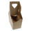 Pactiv PCTD24CPCRY44 Cup Carrier, Up to 44 oz, Two to Four Cups, Natural, 250/Carton, Price/CT