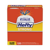 Hefty PCTE84562CT Strong Tall Kitchen Drawstring Bags, 13 gal, 23.75