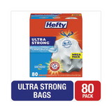Hefty PCTE88356 Extra Heavy-Duty Ultra Strong Scented Tall Kitchen Bags, Drawstring, 13 gal, Clean Burst, 23.75