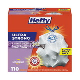 Hefty PCTE88366CT Ultra Strong Scented Tall Kitchen Bags, Drawstring, 13 gal, Lavender/Vanilla, 23.75