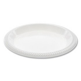 Pactiv PCTMI10 Meadoware Impact Plastic Dinnerware, Plate, 10.25" dia, White, 500/Carton