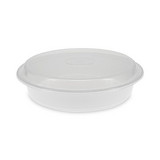 Pactiv Evergreen PCTNC948 Newspring VERSAtainer Microwavable Containers, 48 oz, 9 x 9 x 2.38, White/Clear, Plastic, 150/Carton