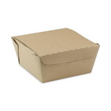 Pactiv Evergreen PCTNOB01KEC EarthChoice OneBox Paper Box, 37 oz, 4.5 x 4.5 x 2.5, Kraft, 312/Carton