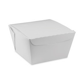 Pactiv Evergreen PCTNOB01W EarthChoice OneBox Paper Box, 37 oz, 4.5 x 4.5 x 2.5, White, 312/Carton