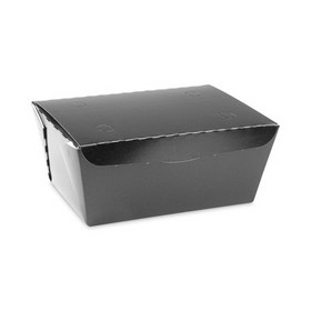 Pactiv Evergreen PCTNOB03B EarthChoice OneBox Paper Box, 66 oz, 6.5 x 4.5 x 3.25, Black, 160/Carton