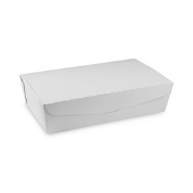 Pactiv Evergreen PCTNOB04SW EarthChoice OneBox Paper Box, 77 oz, 9 x 4.85 x 2.7, White, 162/Carton