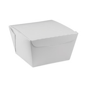 Pactiv Evergreen PCTNOB08W EarthChoice OneBox Paper Box, 46 oz, 4.5 x 4.5 x 3.25, White, 200/Carton
