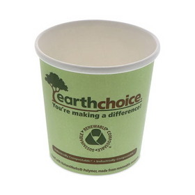 Pactiv Evergreen PCTPHSC16ECDI EarthChoice Compostable Soup Cup Large, 16 oz, 3.63" Diameter x 3.88"h, Green, Paper, 500/Carton