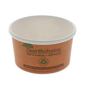 Pactiv Evergreen PCTPHSC8ECDI EarthChoice Compostable Soup Cup, Small, 8 oz, 3 x 3 x 3, Brown, Paper, 500/Carton