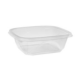 Pactiv Evergreen PCTSAC0732 EarthChoice Square Recycled Bowl, 32 oz, 7 x 7 x 2, Clear, Plastic, 300/Carton
