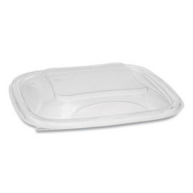 Pactiv SACLD07 EarthChoice PET Container Lids, For 24-32 oz Container Bases, 7.38 x 7.38 x 0.82, Clear, 300/Carton