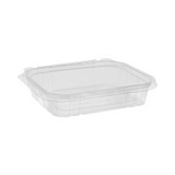 Pactiv Evergreen PCTTEHL7X616S EarthChoice Tamper Evident Recycled Hinged Lid Deli Container, 16 oz, 7.25 x 6.38 x 1, Clear, Plastic, 240/Carton