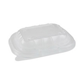 Pactiv Evergreen PCTYCNV6X4PPDL EarthChoice Entree2Go Takeout Container Vented Lid, 5.65 x 4.25 x 0.93, Clear, Plastic, 600/Carton