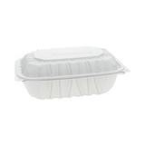 Pactiv Evergreen PCTYCNW0205 EarthChoice Vented Microwavable MFPP Hinged Lid Container, 9 x 6 x 3.1, White, Plastic, 170/Carton