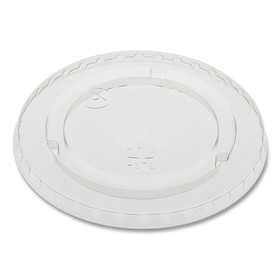 Pactiv PCTYLP20CNH EarthChoice Strawless RPET Lid, Flat Lid, Fits 9 oz to 20 oz "A" Cups, Clear 1,020/Carton