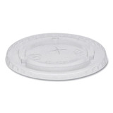 Pactiv PCTYLPLA20C Pactiv Compostable Cold Cup Lid with Straw Slot for A Cups, Fits 7, 9, 20 oz A Cups, 1,020/Carton
