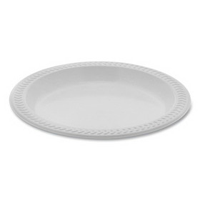 Pactiv PCTYMI6 Meadoware Impact Plastic Dinnerware, Plate, 6" dia, White, 1,000/Carton