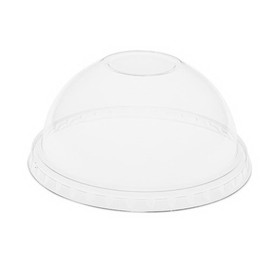 Pactiv Evergreen PCTYPDL24CNH EarthChoice Strawless RPET Lid, Dome Lid, Clear, Fits 12 oz to 24 oz "B" Cups, Clear, 1,020/Carton