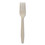 Pactiv PCTYPSMFTEC EarthChoice PSM Cutlery, Heavyweight, Fork, 6.88", Tan, 1,000/Carton, Price/CT