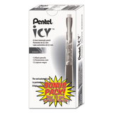 Pentel AL25TASW-SPR Icy Mechanical Pencil, 0.5 mm, Transparent Smoke Barrel, 24/Pack