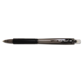Pentel PENAL405A Wow! Pencils, 0.5 mm, HB (#2), Black Lead, Black Barrel
