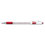 Pentel PENBK90B R.s.v.p. Stick Ballpoint Pen, .7mm, Trans Barrel, Red Ink, Dozen, Price/DZ