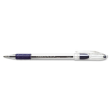 Pentel PENBK90C R.s.v.p. Stick Ballpoint Pen, .7mm, Trans Barrel, Blue Ink, Dozen