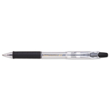 Pentel PENBK93A R.s.v.p. Rt Retractable Ballpoint Pen, 1mm, Clear Barrel, Black Ink, Dozen