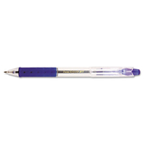 Pentel PENBK93C R.s.v.p. Rt Retractable Ballpoint Pen, 1mm, Clear Barrel, Blue Ink, Dozen