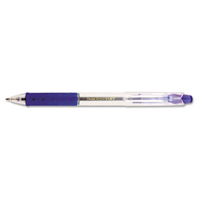 Pentel PENBK93C R.S.V.P. RT Ballpoint Pen, Retractable, Medium 1 mm, Blue Ink, Clear Barrel, Dozen