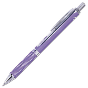 Pentel PENBL407VV EnerGel Alloy RT Gel Pen, Retractable, Medium 0.7 mm, Violet Ink, Violet Barrel