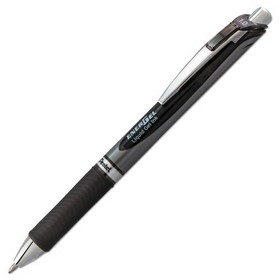 Pentel PENBL80A EnerGel RTX Gel Pen, Retractable, Bold 1 mm, Black Ink, Black/Gray Barrel