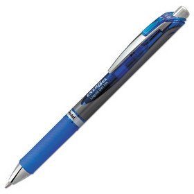 Pentel PENBL80C EnerGel RTX Gel Pen, Retractable, Bold 1 mm, Blue Ink, Blue/Gray Barrel