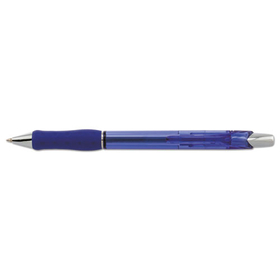 Pentel PENBX477C R.S.V.P. Super RT Ballpoint Pen, Retractable, Medium 0.7 mm, Blue Ink, Translucent Blue/Blue Barrel, Dozen