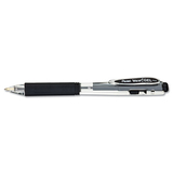 Pentel PENK437A Wow- Retractable Gel Pen, .7mm, Trans Barrel, Black Ink, Dozen