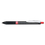 Pentel PENK497B Oh- Gel Retractable Roller Pen, .7mm, Black Barrel, Red Ink, Dozen, Price/DZ