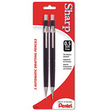 Pentel PENP205BP2K6 Sharp Mechanical Drafting Pencil, 0.5 Mm, Black Barrel, 2/pack