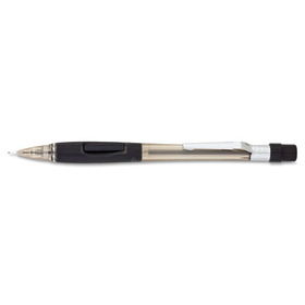 PENTEL OF AMERICA PENPD345TA Quicker Clicker Mechanical Pencil, 0.5 Mm, Transparent Smoke Barrel
