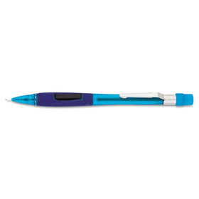 PENTEL OF AMERICA PENPD345TC Quicker Clicker Mechanical Pencil, 0.5 Mm, Transparent Blue Barrel