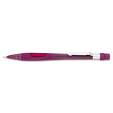 PENTEL OF AMERICA PENPD349TB Quicker Clicker Mechanical Pencil, 0.9 mm, HB (#2), Black Lead, Transparent Burgundy Barrel