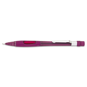 PENTEL OF AMERICA PENPD349TB Quicker Clicker Mechanical Pencil, 0.9 Mm, Transparent Burgundy Barrel