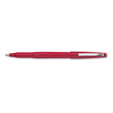 PENTEL OF AMERICA PENR100B Rolling Writer Roller Ball Pen, Stick, Medium 0.8 mm, Red Ink, Red Barrel, Dozen