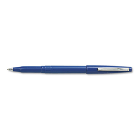 PENTEL OF AMERICA PENR100C Rolling Writer Roller Ball Pen, Stick, Medium 0.8 mm, Blue Ink, Blue Barrel, Dozen
