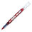 Pentel PENSD98B Finito! Porous Point Pen, Stick, Extra-Fine 0.4 mm, Red Ink, Red/Silver/Clear Barrel, Price/DZ