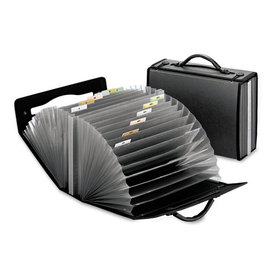 Pendaflex PFX01132 Portafile 26-Pocket Document Carrying Case, 4 5/8 X 13 1/8 X 10 1/4, Smoke