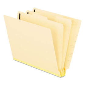 Pendaflex PFX13175 Manila End Tab Classification Folders, 2 Dividers/six-Section, Letter, 10/box