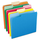Pendaflex PFX15213ASST Colored File Folders, 1/3-Cut Tabs: Assorted, Letter Size, Assorted Colors, 100/Box