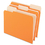 Pendaflex PFX15213ORA Colored File Folders, 1/3-Cut Tabs: Assorted, Letter Size, Orange/Light Orange, 100/Box, Price/BX
