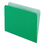 Pendaflex PFX152BGR Colored File Folders, Straight Tabs, Letter Size, Green/Light Green, 100/Box, Price/BX